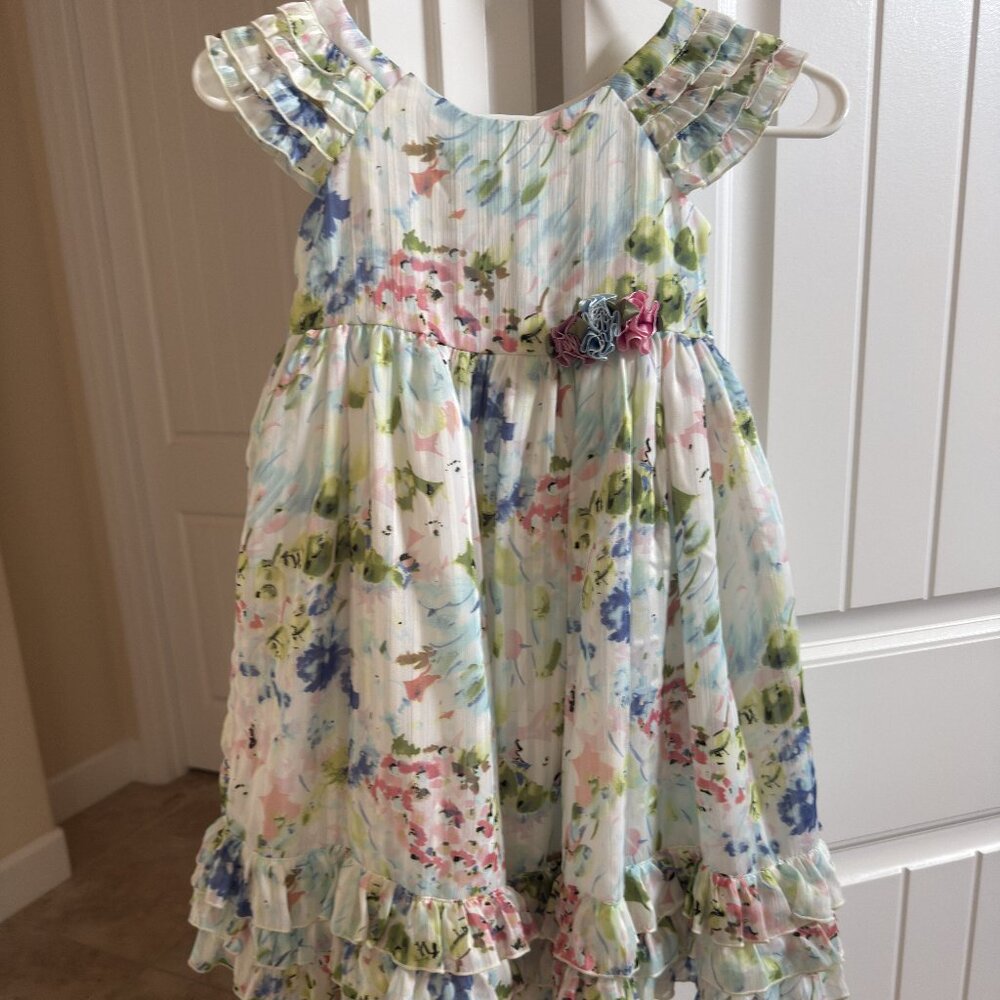 Pippa & Julie Ruffled Floral Dress Size 5